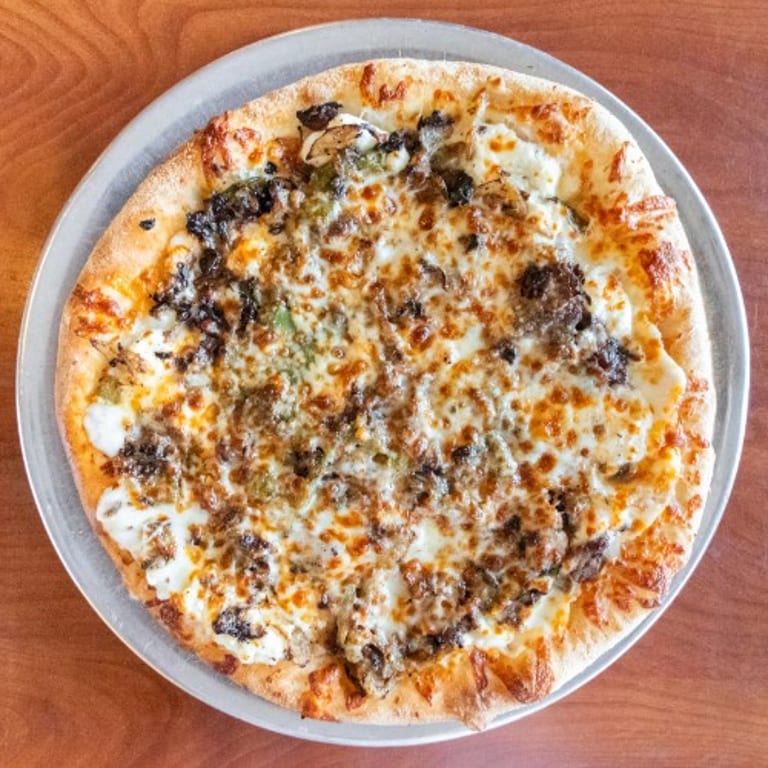 Philly Cheesesteak Pizza Delight