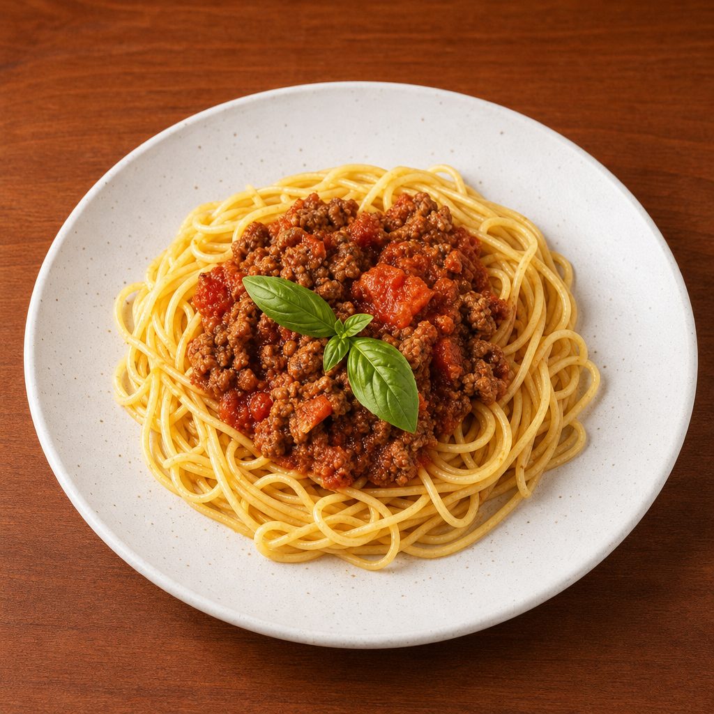 Pasta (Your Choice) W/Bolognese Sauce.