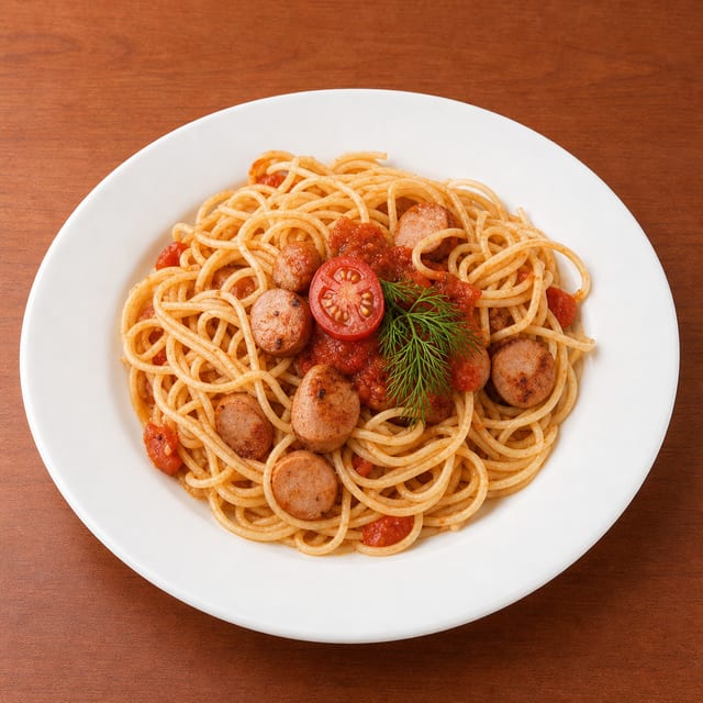 Pasta (Your Choice) with Sausage.