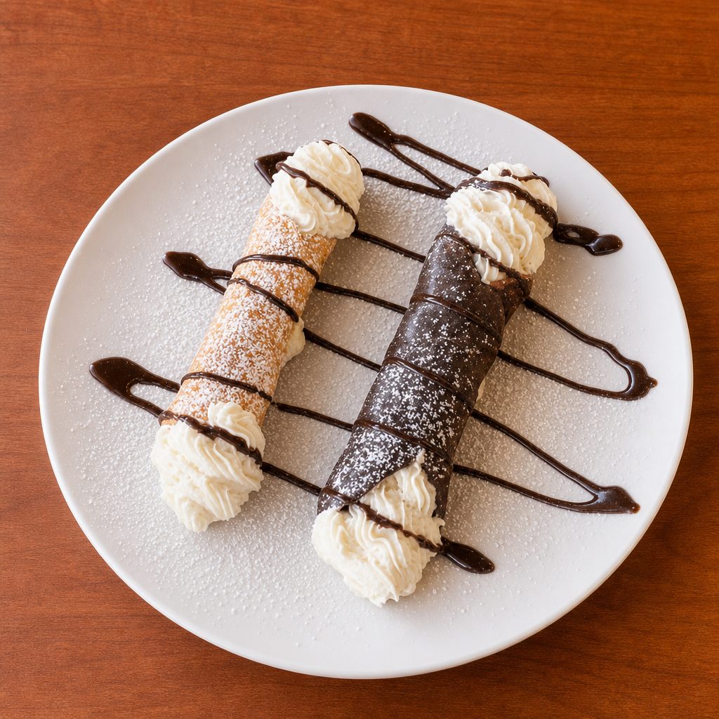 Homemade Cannoli.