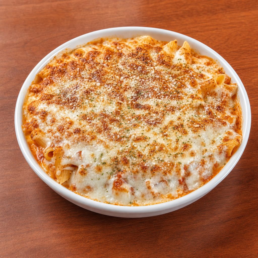 Baked Ziti Bolognese.