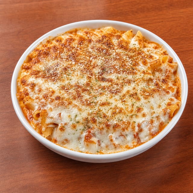 Baked Ziti Bolognese.