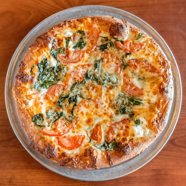Spinach White Pizza (Large-16").