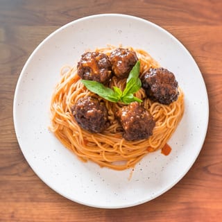 Pasta (Your Choice) with Meatballs