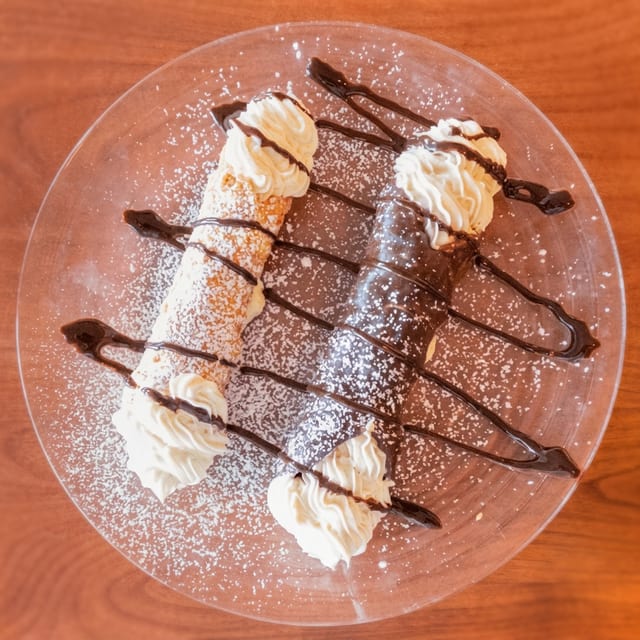 Homemade Cannoli.